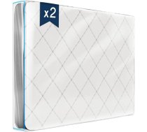Plastmasas matrača pārvalks - komplekts no 2 - 90 x 200 (biezums 30 cm) - matrača pārvalks ar platu rāvējslēdzēju - matrača pārvalks uzglabāšanai, pārcelšanai, matraču glabāšanas maisiņš