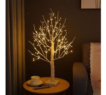 CECOMBINE Bērza gaismas eglīte iekštelpās ar 144 silti baltiem LED gaismas diodēm, LED eglītes gaismas, dekoratīvie koku zari Ziemassvētku dekorēšana, kāzu interjera dekorēšana, dzimšanas dienas svinībām, kāzu svētku svinībām
