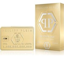 Philipp Plein Eau de Parfum No Limits Gold 90ml - Vīriešu smaržas - Koka un dzintara notis - Drosmīgs un bagātīgs aromāts - Kokains dzintars - Zelta lakota stikla pudelīte