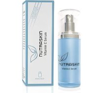 Nutraskin C vitamīna serums - pretnovecošanās serums sejai, kaklam un dekoltē I C vitamīna serums ar augstu devu I Dabīgs mitrinošs līdzeklis ikdienas lietošanai I Ražots Vācijā I 30 ml