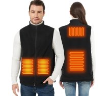 ISOPHO Siltā veste Sievietēm Vīriešiem Siltā veste ar USB uzlādi Siltā veste Unisex Siltā veste ar 10 regulējamām temperatūrām, Siltā jaka Ziemas veste brīvdabas pārgājieniem (bez akumulatora)