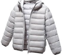 Ziemas jaka Bērnu dūnu jakas ar kapuci Viegla stepēta jaka Plain Hooded jaka ar kapuci zēniem Meitenes Vēja necaurlaidīga jaka Zip Unisex bērnu jaka Ziemas siltā softshell jaka 4 - 12 gadi
