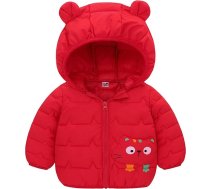 XINYUNZU Unisex bērnu dūnu jaka, viegla pūkaina jaka, ziemas jaka ar atstarojošu aserobu, mīksta jaka, jaka ar kapuci, stepēta jaka, bufermētelis, jakas zēniem un meitenēm no 1 līdz 5 gadiem