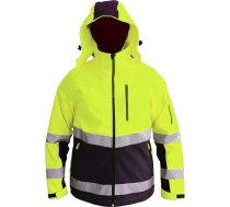 Consorte Snow Hawk Softshell darba jaka Izolēta membrāna Ūdensnecaurlaidīga 3000 Vēja necaurlaidīga Elpojoša 3000 Kapuci Āra Izolēta Hi-Vis Funkcionāla ziemas jaka Vīriešu Atstarojoša Sieviešu Dzeltena