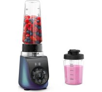 Mini blenderis Tefal Blend Up BL19H4F0, 8 automātiskās programmas, impulsa funkcija, noņemami Powelix asmeņi, komplektā 2 pudeles (400 + 700 ml), klusuma režīms, kompakts dizains, 1000 W, zils