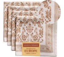 Maison d' Hermine Allure Ziemassvētku salvetes Ērtas 100% kokvilnas mīkstas un ērtas Ideāli piemērotas ģimenes vakariņām Kāzu kokteiļu maltītei Virtuve Pateicības diena Ziemassvētki 45cm x 45cm