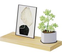 eSituro koka sienas plaukts, piekaramais plaukts, peldošais plaukts, plaukts 40 x 19 x 3,5 cm, sienas plaukts virtuvei, viesistabai, guļamistabai, sienas plaukts ar neredzamu stiprinājumu, koka izskats
