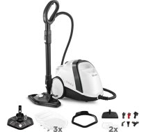 Polti Vaporetto Smart 120 tvaika tīrītājs ar 4 bāru augstspiediena katlu, ātra uzkarsēšana 2 minūtes, neierobežota autonomija, 10 piederumi, 3 grīdas lupatiņas, balts un melns