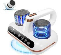 Bezvadu putekļu ērču putekļu sūcējs ar putekļu ērču sensoru un inteliģento LED displeju, 1000 W putekļu putekļu sūcējs ar UV gaismu, alerģiju slimniekiem, noņem 99,9 % alergēnu, matračiem, dīvāniem, 2