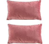 Dīvāna spilvens ar pildījumu, 2 gabali rozā samta spilveni dīvāniem un mājas dekoram, spilvena pārvalks 50 x 30 cm un spilvena pildījums 50 x 30 cm, 2 gabali gultas spilveni