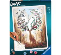 Ravensburger CreArt 20273 Magic Deer Painting by Numbers pieaugušajiem, DIY gleznošanas komplekts ar otu un akrila krāsām, dāvana sievietēm un vīriešiem, gleznošana pieaugušajiem