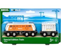 BRIO World 36009 Lielā kravas lokomotīve ar vagonu (2022. gada speciālais izdevums) - ierobežots speciālais izdevums - ieteicams bērniem no 3 gadu vecuma