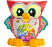 Fisher-Price Linkimals Gaismas un ādas pūce - holandiešu izdevuma interaktīvā muzikālā izglītojošā rotaļlieta ar gaismu un skaņu, maziem bērniem no 18 mēnešiem, HJN62