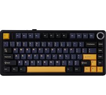 Epomaker x Aula F75 Gasket mehāniskā tastatūra, 75% karsti maināma spēļu tastatūra ar piecu slāņu polsterējumu un pogām, Bluetooth/Wireless/USB-C, RGB (melna, pusmēness slēdzis)