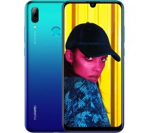 Huawei P Smart 2019 64 GB 6,21 collu 2K FullView Dewdrop bez SIM kartes viedtālrunis ar dubulto AI kameru, Android 9.0, viena SIM karte, AK versija - Aurora Blue (atjaunots)