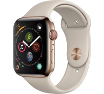 Apple Watch Series 4 (GPS + Zellular, 44MM) Aluminiumgehäuse Gold mit Stein Sportarmband (vispārējs)