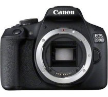 Canon EOS 2000D SLR kameras korpuss (24,1 MP, DIGIC 4+, 7,5 cm (3,0 collu) LCD, Full HD, WiFi, APS-C CMOS sensors), melns.