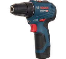 Bosch Professional GSR 12V-30 12V sistēmas akumulatora urbjmašīna (ieskaitot 2 x 2,0 Ah GBA 12V akumulatoru, lādētāju AL 1115 CV, 39 piederumu komplektu somā)