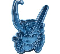 Cuticuter Loki Ragnarok supervaroņa cepumu izgriezējs, zils, 8 x 7 x 1,5 cm