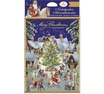 Heidel Nostalgic Adventes kalendārs, šokolādes Adventes kalendārs, 24 x piena šokolāde, 24 durvis, 75 g