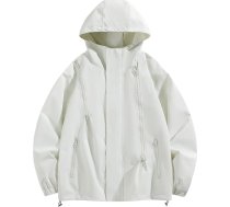 SRZYMJ Vējjaka vīriešu ādas jaka Melna īstas ādas spīdīga Hoodie Zip motocikla jaka ar aizsargiem Vest Velosipēdu ādas jaka Melna īstas ādas spīdīga biker ādas jaka Vīrieši