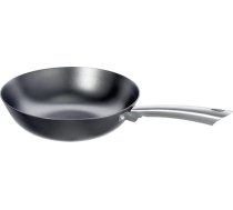 Schulte-Ufer Iron-Star 1460-28 i Wok panna | Dzelzs panna | Nepārklāta panna | 28 cm | Aptuveni 3,30 L Melna / sudraba krāsā