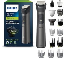 Philips Multigroom Series 7000, All-in-One-Trimmer, 15-in-1 Barttrimmer und Haarschneider für Gesicht, Kopf und Körper - ein Tool mit 26 Längeneinstellungen (0.5-20 mm) (Modell MG7950/15)