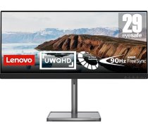 Lenovo L29w-30 | 29 collu UWFHD monitors | 2560 x 1080 | 90 Hz | 300 nits | 4 ms reakcijas laiks | HDMI | DisplayPort | AMD FreeSync | Augstuma regulēšana | Melns