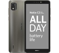 Nokia C2 2nd Edition 5,7" viedtālrunis ar akumulatora darbības ilgumu visas dienas garumā, 5 MP un 2 MP kameras, Android 11 (Go Edition), MicroSD kartes slots ar ietilpību līdz 256 GB, 2 gadu ceturkšņa garantija