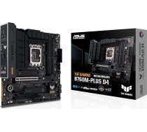 ASUS TUF Gaming B760M-PLUS D4 - Intel - LGA 1700 - Intel® Celeron® - Intel® Coreâ"¢ i3 - Intel® Coreâ"¢ i5 - Intel® Coreâ"¢ i7 - Intel® Coreâ"¢ i9,... - LGA 1700 - DDR4-SDRAM - 128 gb