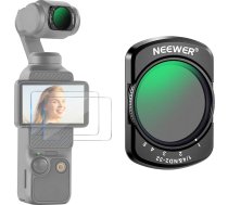 NEEWER mainīgais ND2-32 un 1/4 melnais difūzijas filtrs, saderīgs ar DJI Osmo Pocket 3, neitrāla blīvuma filtra kameras piederumi ar 2 rūdīta stikla ekrāna aizsargplāksnēm, daudzslāņu optiskais HD