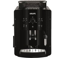 Krups EA8108 pilnībā automātisks kafijas automāts (automātiska tīrīšana, 2 kafijas tasīšu funkcija, piena sistēma ar CappucinoPlus sprauslu, 15 bāru, kafijas automāts, espresso, kafijas automāts) melns