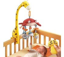 TUMAMA Baby Mūzikas bērnu gultiņa Mobile žirafe ar projektora spoguli Soft Hanging Toy Lullabies Gaismas un mūzikas tālvadības pults Rotējoša muzikāla bērnu gultiņa Starlight gultas rotaļlieta