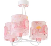 Dalber 61337S E27 Bērnu guļamistabas piekaramais gaismeklis Griestu gaisma Bērnu istaba 3 gaismas Little Elephant Animals Rose