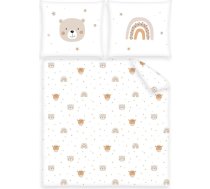 Herding Babybest Mazie draugi Bērnu gultiņas gultas veļa, spilvendrāna 35 x 40 cm ar aplokšņu aizdari, sega 80 x 80 cm ar aplokšņu aizdari, kokvilna