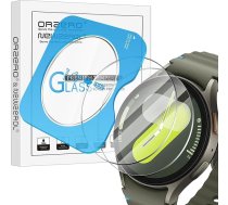 NEWZEROL 2 ekrāna aizsargplākšņu komplekts, kas saderīgs ar Samsung Galaxy Watch 7/6 44 mm ekrāna aizsargplāksnīti ar stiprinājuma rāmi, aizsargā pret skrāpējumiem, nesatur burbuļus, aizsargā ekrānu bez burbuļiem