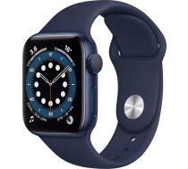 Apple Watch Series 6 (GPS, 40MM) Aluminiumgehäuse Blau mit Tiefe Marine Sportarmband (vispārējs)