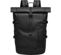 GYakeog Rolltop mugursoma Liela 33L ūdensnecaurlaidīga klēpjdatora mugursoma Vīrieši Sievietes 15,6 collu skolas mugursoma Viegla velosipēda mugursoma pret zādzību Sporta mugursoma ceļošanai Velosipēdistu universitātei atpūtai Melna,