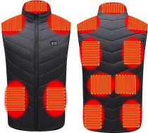 Apsildāma veste Vīrieši Sievietes Ziemas apsildāma veste ar 11 sildīšanas zonām Ziemas jaka USB elektriskā apsildāmā veste Mazgājama apsildāma ziemas veste Sievietes āra slēpošanai