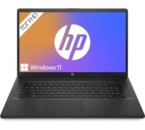 HP klēpjdators ar 17,3" FHD displeju, AMD Ryzen 5 7520U, 8 GB DDR5 RAM, 512 GB SSD, AMD Radeon Graphics, Windows 11, QWERTZ, melns ar 25 GB Dropbox atmiņas uz 12 mēnešiem