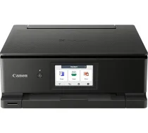 Canon PIXMA TS8750 Multifunktionsdrucker 3in1 (Tintenstrahl,Drucken, Kopieren, Scannen, A4, 10,8 cm Touch LCD, WLAN, Duplexdruck, 2 Papierzuführungen, 2 x 100 Blatt, 6 separate Tinten) schwarz