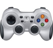 Logitech F710 bezvadu spēļu paliktnis, spēļu kontrolieris ar Konsolenartigem izkārtojumu, 4 pogas D-pad, ērts rokturis, PC / Mac, sudraba krāsā - vācu iepakojums