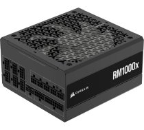 Corsair RM1000x pilnД«bДЃ modulДЃrs zema trokЕЎЕ†a lД«meЕ†a ATX baroЕЎanas bloks - ATX 3.1 saderД«gs - PCIe 5.1 atbalsts - Cybenetics Gold efektivitДЃte - 12V 2x6 savienotДЃjs - melns