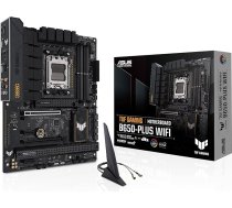 ASUS TUF TUF Gaming B650-Plus WiFi pamatplate, AMD AM5 ligzda, Ryzen 7000, ATX, PCIe 5.0, DDR5 atmiņa, 14 barošanas posmi, USB 3.2 Gen 2x2 Type-C, WiFi6, Aura Sync