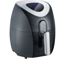 SEVERIN karstā gaisa fritēze ar 6 automātiskām programmām, fritieris cepšanai bez taukiem, inovatīva karstā gaisa tehnoloģija veselīgai cepšanai, melns/necaurlaidīgs tērauds, FR 2430