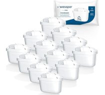 Wessper ūdens filtra kārtridži, 12 gab. | Dafi Unimax Aquaphor A5 Brita Maxtra+ Philips AWP212/10 ūdens filtra krūzei | Ūdens filtra kārtridži samazina hlora un kaļķakmens veidošanos | Tīrāki
