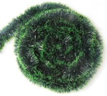 10 m / 32,8 pēdas Ziemassvētku Tinsel vītne, garas Ziemassvētku vītņu dekorācijas Metāliska Tinsel virtenes Ziemassvētku eglīte Boa karājas apdare Ziemassvētku mājas rotājumi Vainags Kāzu puse (tumši zaļa)
