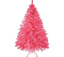 Prextex Ziemassvētku eglīte - rozā - 1,20 m augsta - 320 galotnes - augstas kvalitātes mākslīgā Ziemassvētku eglīte Kanādas egle rozā krāsā - pilna izmēra, viegla un viegli montējama ar metāla statīvu