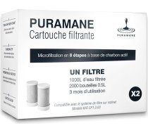 Franču zīmols - ūdens filtra kārtridžs ūdens filtram krāna ūdens filtrā Aktivētās ogles daudzpakāpju ūdens attīrītājs tūlītēja kaļķakmens filtrēšana (2 filtri iekļauti komplektā)