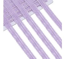 GORGECRAFT 20 m 20 mm elastīga malas apdare violeta, elastīga mežģīņu lenta tamborēšanas lenta, mežģīņu lenta, auklas lente DIY šūšanas amatniecības rotājumi apģērbu un dāvanu iesaiņošanai